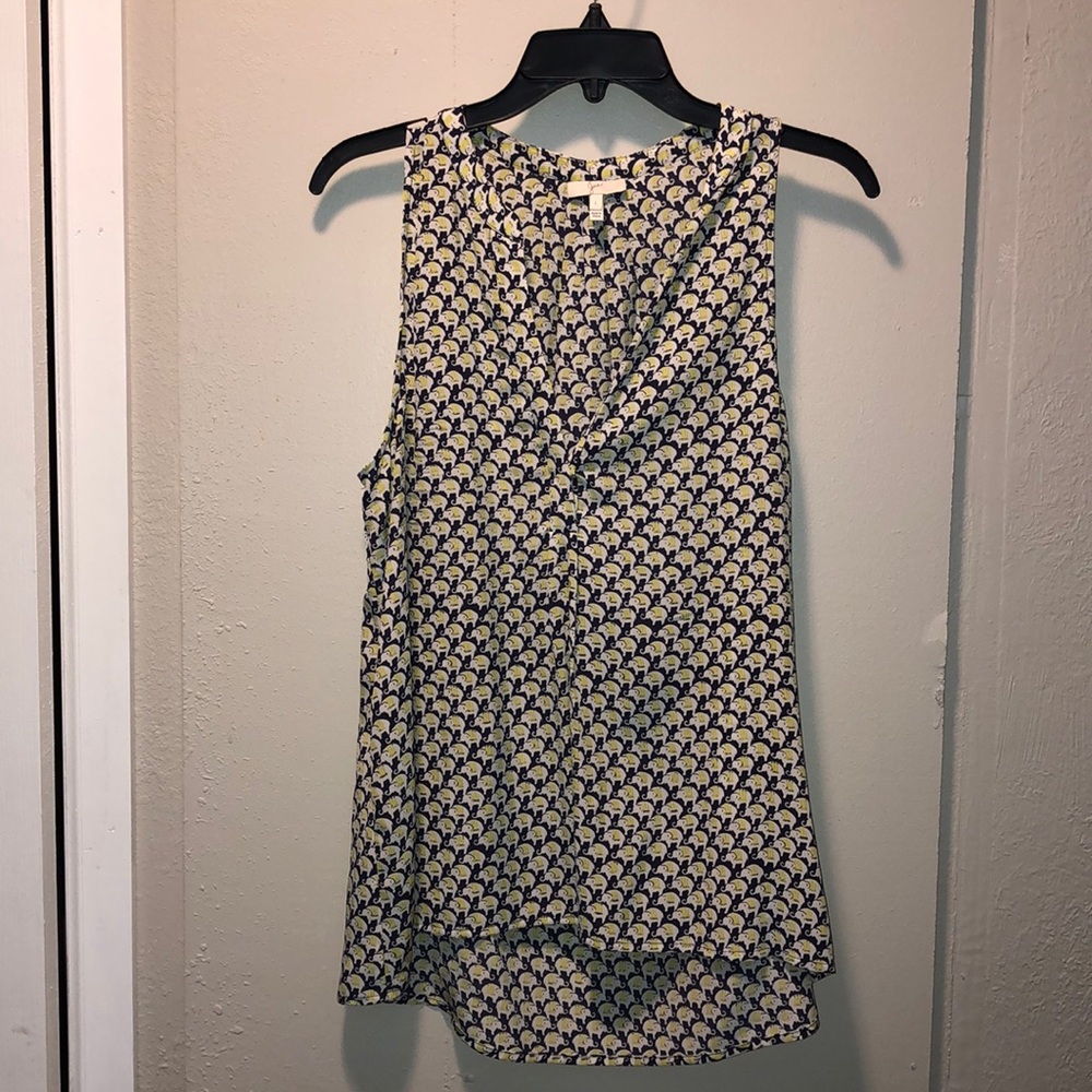 Sleeveless 100% Silk Top